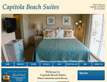 Tablet Screenshot of capitolabeachsuites.com